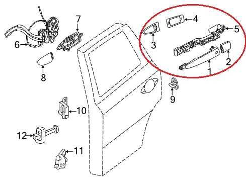 2014-20 Infiniti QX60 Pure Rear Right Side Exterior Door Handle 82640-1BA0A OEM - Alshned Auto Parts