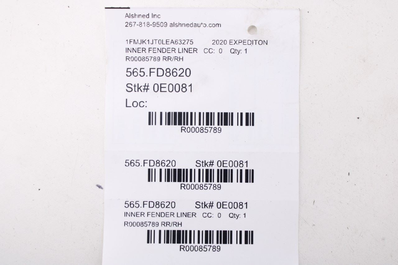 2018-2021 Ford Expedition Max XLT Rear Right Side Wheelhouse Liner Splash Shield10