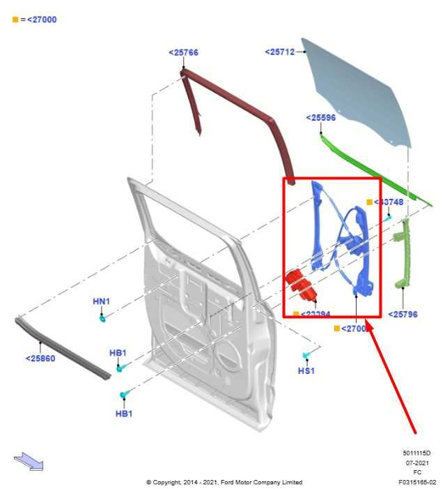 15-20 Ford F150 Crew Cab Rear Left Door Window Regulator w Motor FL34-1627001-AP - Alshned Auto Parts