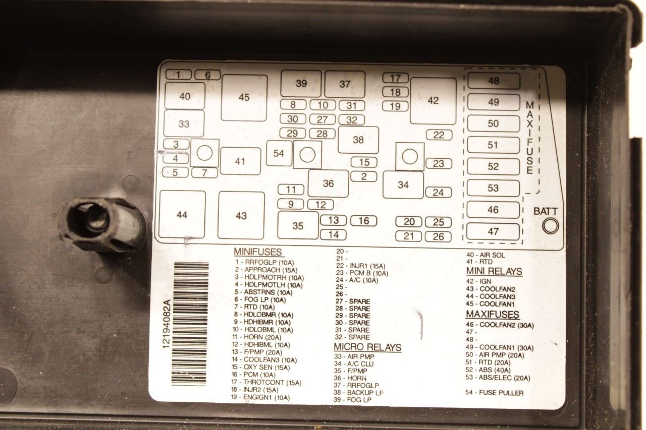 1997-2004 Chevy Corvette 5.7L Power Distribution Fuse Relay Junction Box *ReaD* - Alshned Auto Parts