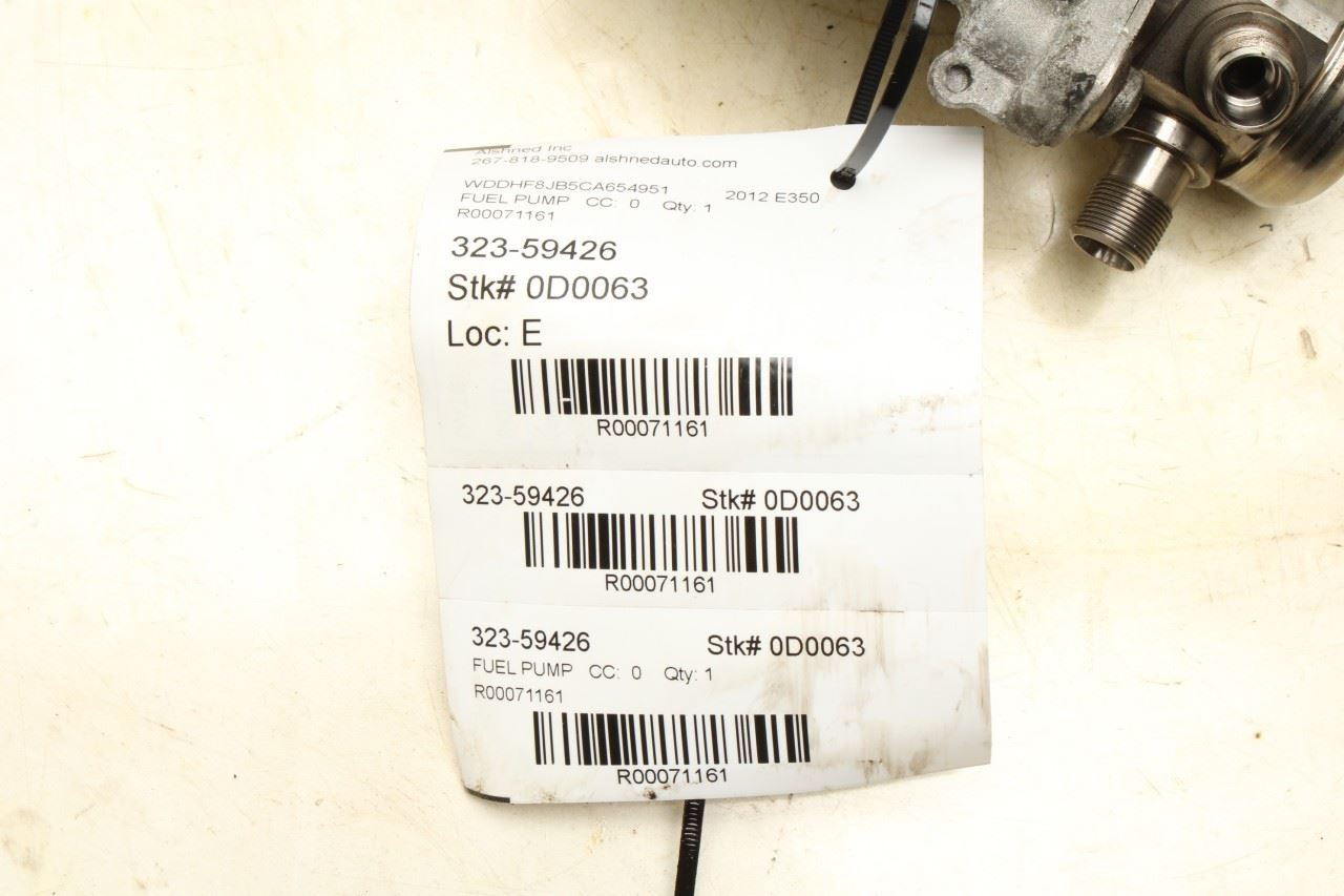 2012-16 Mercedes-Benz E350 Sport 4Matic 3.5L High-Pressure Fuel Pump 2760700101 - Alshned Auto Parts