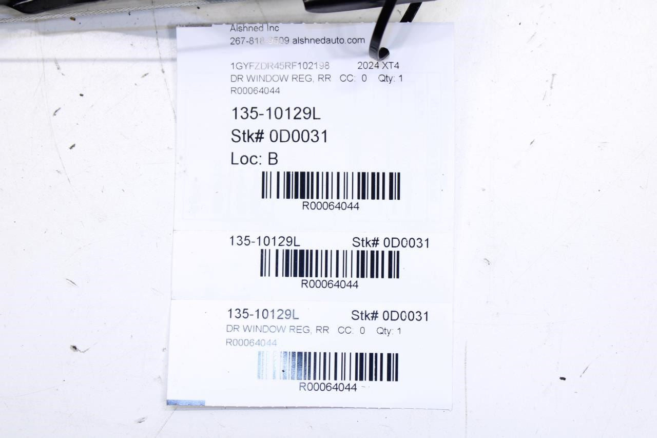 2019-2025 Cadillac XT4 Premium Rear Left Door Window Regulator w/ Motor 84695121 - Alshned Auto Parts