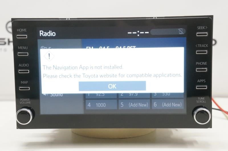 20-21 Toyota Corolla Pioneer Navi Radio Faceplate Control w Receiver and Display5