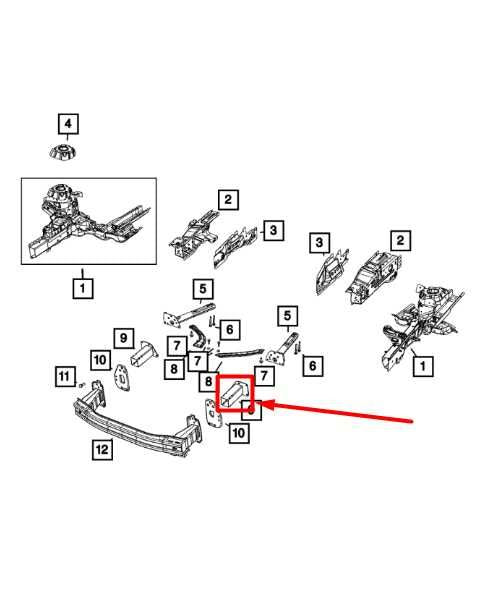 17-21 Jeep Compass Latitude 2.4L 4WD Front Left Frame Extension Lower Load Beam - Alshned Auto Parts