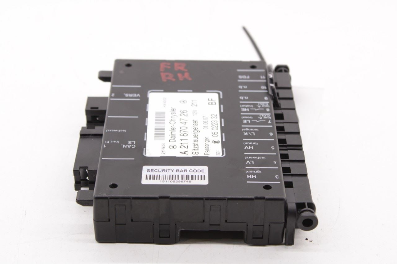 2006-2009 Mercedes-Benz CLK 350 Front Right Power Seat Memory Control Module OEM - Alshned Auto Parts