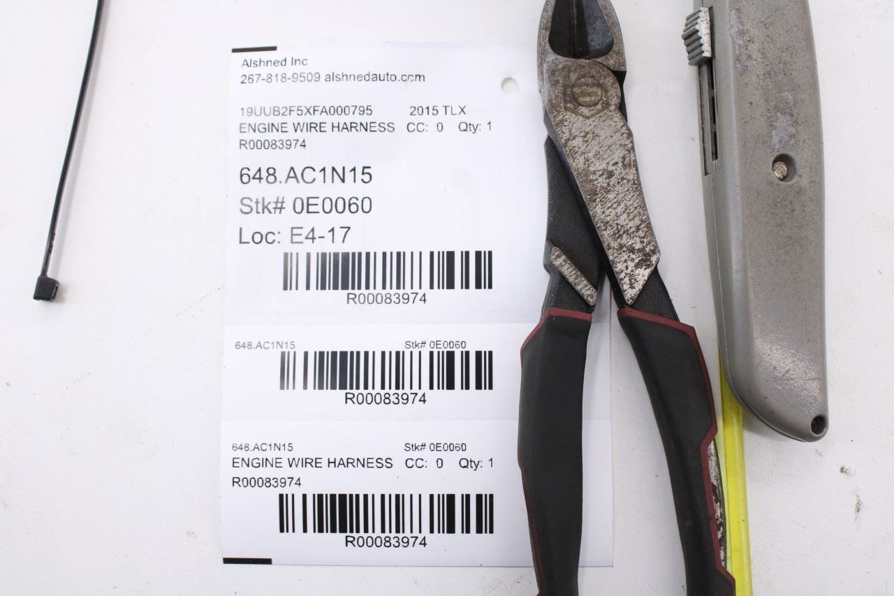 2015-2017 Acura TLX Tech 3.5L FWD Engine Wire Wiring Harness 32110-5J2-A502 OEM14