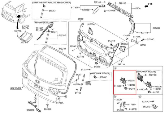 2016-2020 Kia Sorento LX Rear Trunk Lid Latch Lock Actuator 81230-C5000 OEM - Alshned Auto Parts