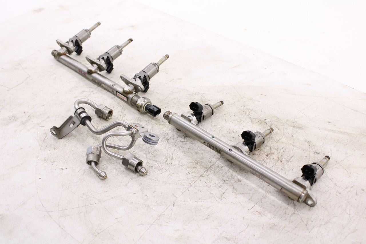 15-20 Acura TLX Tech 3.5L Fuel Injector Rail Ramp Front Rear w/ Fuel Joint Pipe3