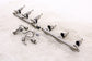 15-20 Acura TLX Tech 3.5L Fuel Injector Rail Ramp Front Rear w/ Fuel Joint Pipe3