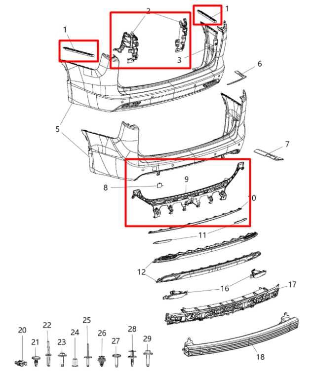 2017-24 Chrysler Pacifica Limited Rear Bumper Right Left Side Mount Bracket Set - Alshned Auto Parts