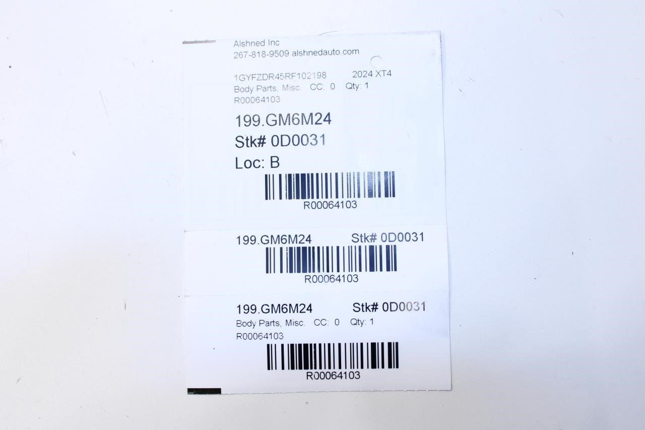 2019-2025 Cadillac XT4 Premium Rear Left Door Weatherstrip On Body 84234127 OEM - Alshned Auto Parts