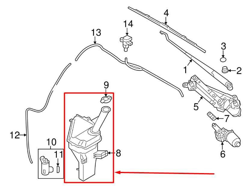 2013-2016 Hyundai Elantra Windshield Washer Reservoir Bottle 98620-3Y500 OEM - Alshned Auto Parts