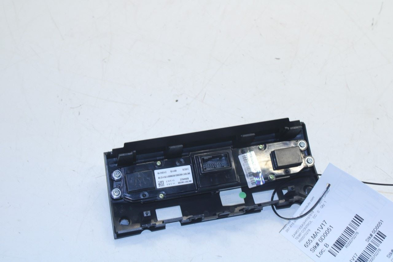 2017-2020 Maserati Ghibli Dash AC Heater Temperature Climate Control 670074920 - Alshned Auto Parts