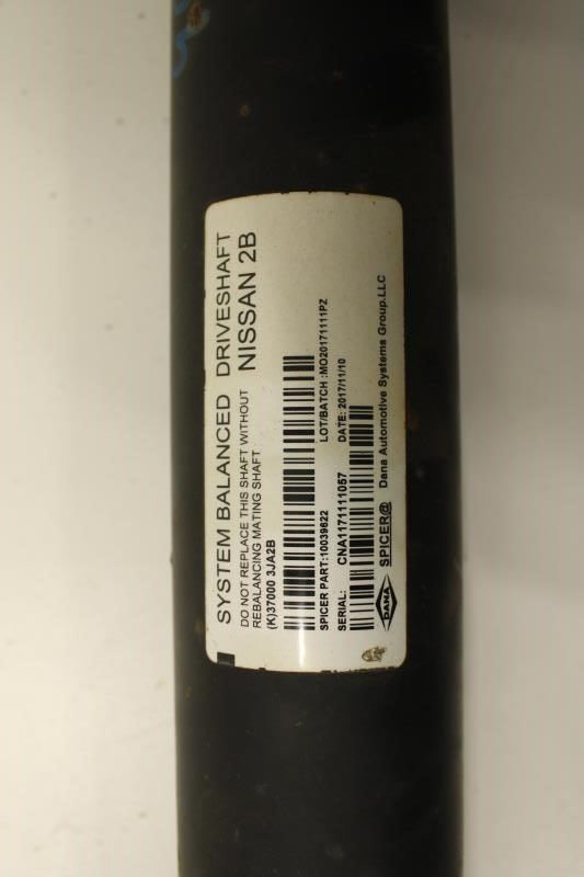 2014-2020 Infiniti QX60 3.5L AWD Rear Drive Shaft Propeller 37000-3JA2B OEM - Alshned Auto Parts