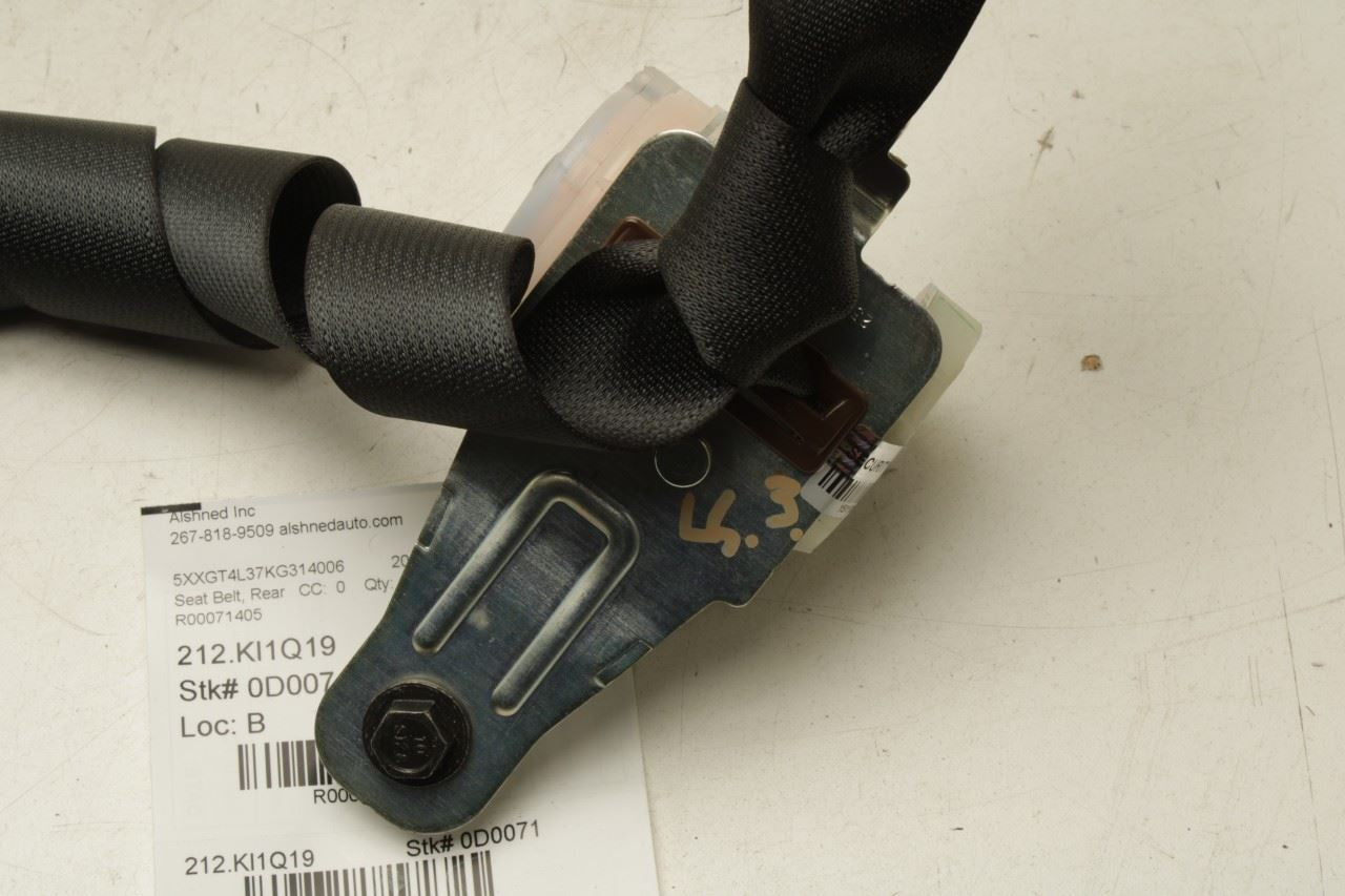 2016-20 Kia Optima LX 2.4L Rear Center 2nd Row Seat Belt Retractor 89850D5500WK - Alshned Auto Parts