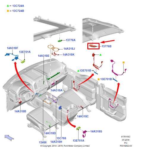 2015-2020 Ford F150 XL Rear Roof Overhead Dome Light Lamp FL3Z13776CA OEM - Alshned Auto Parts