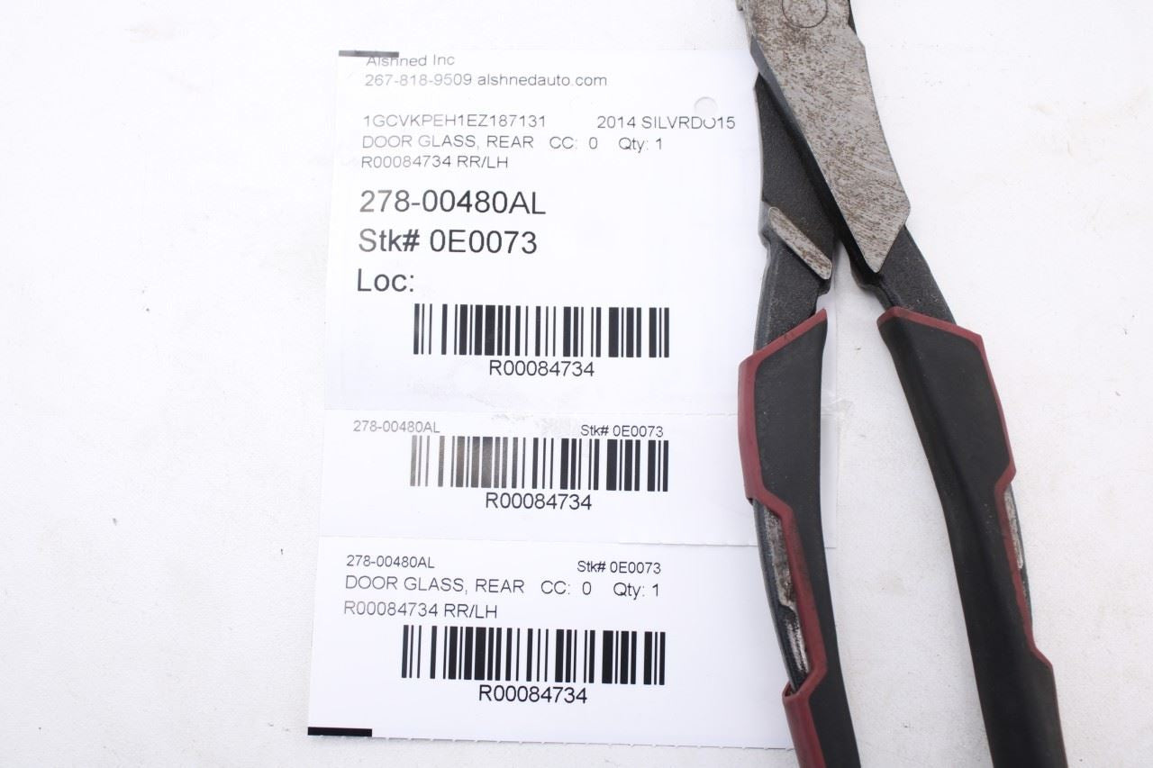 2014-2019 Chevrolet Silverado 1500 Work Truck 2WT Rear Left Door Glass 228393719