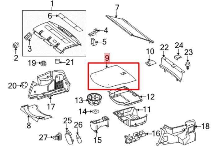 2010-15 Mercedes-Benz E350 Sport 4Matic 3.5L Rear Trunk Floor Carpet Cover Panel - Alshned Auto Parts