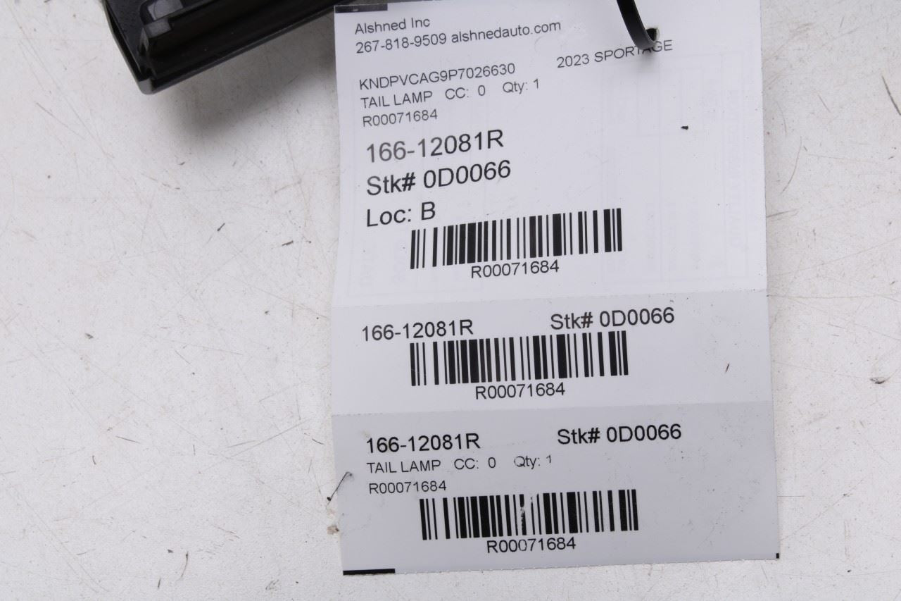 2023-2025 Kia Sportage Hybrid EX Rear Right Side Tail Light Lamp 92404-P1000 OEM - Alshned Auto Parts