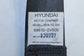 2011-17 Hyundai Veloster 1.6L Rear Driver Left Side 2nd Row Seat Belt Retractor - Alshned Auto Parts