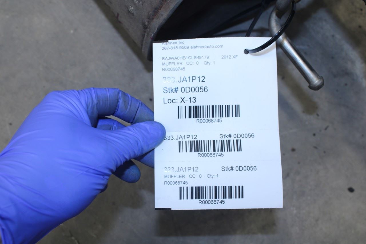 2012 Jaguar XF Portfolio 5.0L Rear Left Exhaust Muffler w/ Tip CX23-5232-BA OEM - Alshned Auto Parts