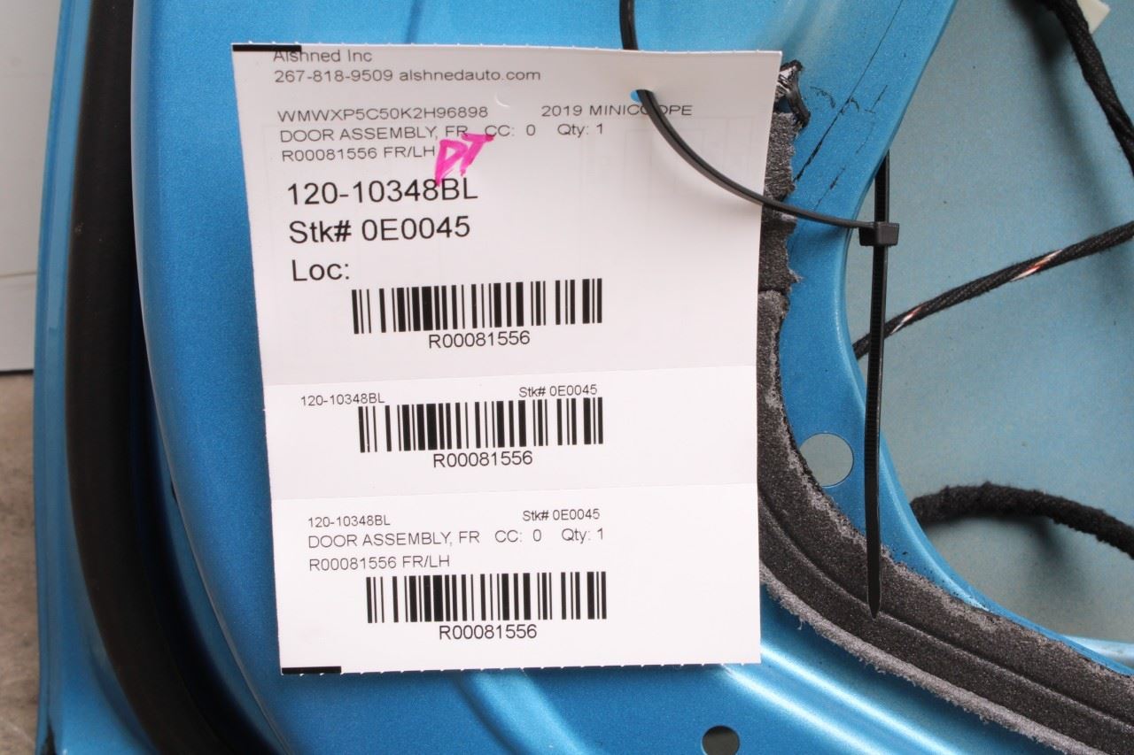 14-24 Mini Hardtop Cooper 2 Door Front Left Driver Side Door Shell Panel *ReaD*13