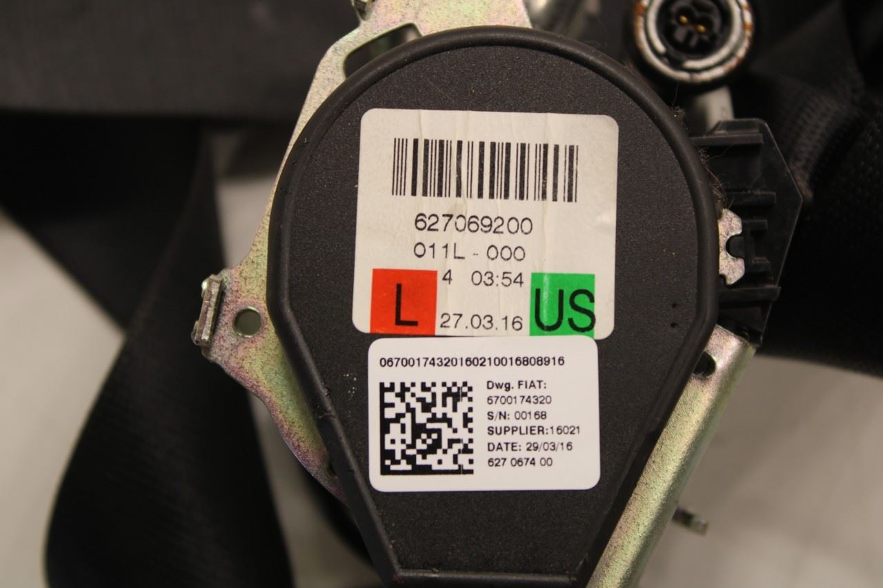 2017-2021 Maserati Ghibli 3.0L RWD Front Driver Left Side Seat Belt Retractor - Alshned Auto Parts