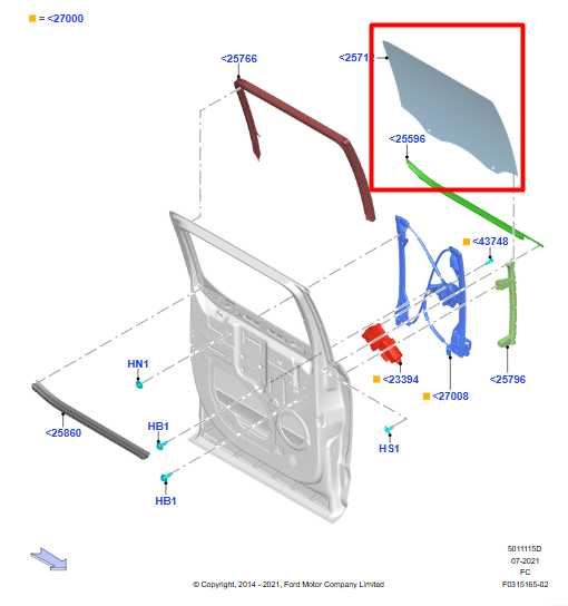 2015-2016 Ford F150 Rear Driver Left Side Door Window Glass FL3Z-1625713-B OEM - Alshned Auto Parts