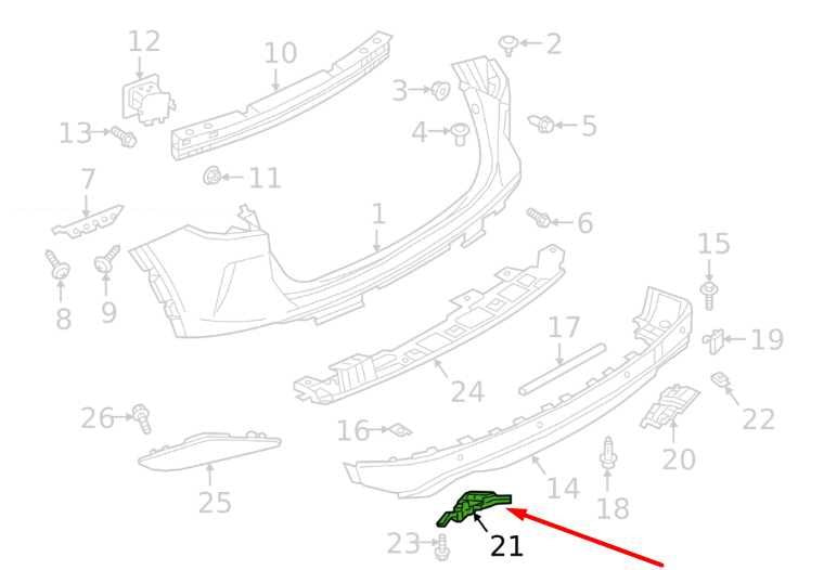 19-25 Infiniti QX50 LUXE Rear Left Bumper Exhaust Muffler Tip Lower Baffle Trim - Alshned Auto Parts
