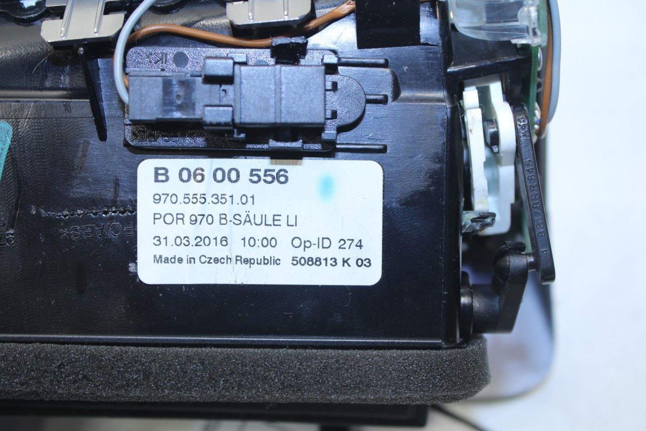 10-16 Porsche Panamera 4 Driver Left Side Lower B-Pillar Air Vent Louver Grille - Alshned Auto Parts