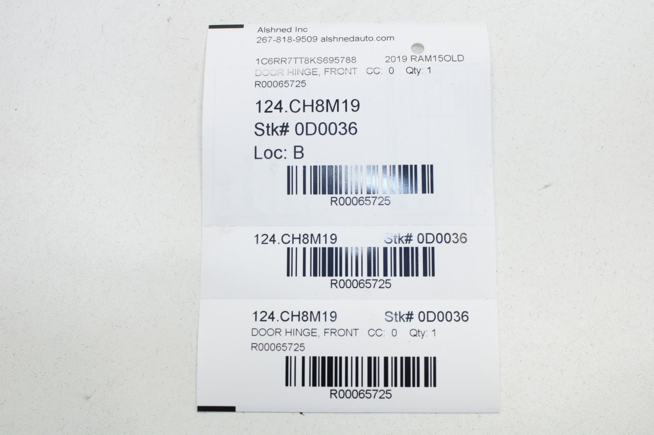 19-24 Ram 1500 Classic Crew Cab Front Right Side Door Hinge Upper and Lower Set - Alshned Auto Parts