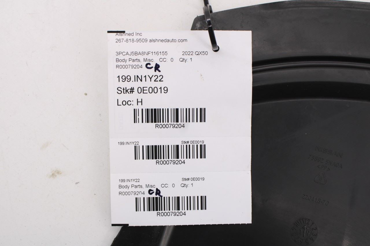 2019-25 Infiniti QX50 Front Under Body Radiator Splash Shield Guard Panel *ReaD* - Alshned Auto Parts