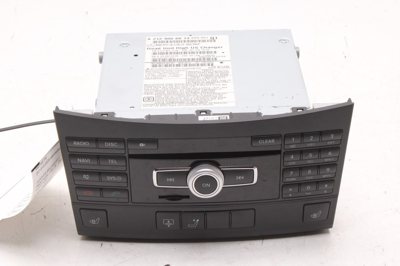 2012 Mercedes-Benz E350 Sport 4Matic Radio Faceplate Control Panel with Receiver - Alshned Auto Parts