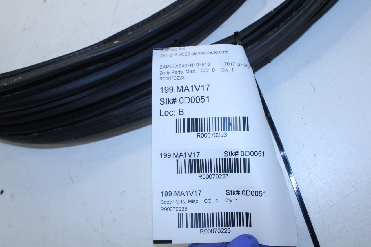 2014-2020 Maserati Ghibli Rear Trunk Deck Lid Weatherstrip Seal 670033871 OEM - Alshned Auto Parts
