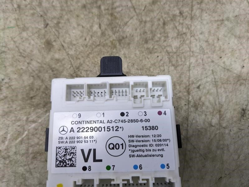 2015-2018 Mercedes-Benz C300 Front Left Door Control Module 222-900-15-12 OEM - Alshned Auto Parts