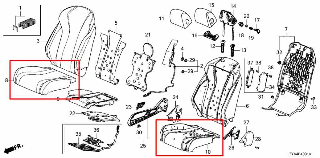 2022-2026 Acura MDX Front Passenger Right Side Seat Lower Track Frame w/ Cushion - Alshned Auto Parts