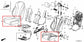 2022-2026 Acura MDX Front Passenger Right Side Seat Lower Track Frame w/ Cushion - Alshned Auto Parts