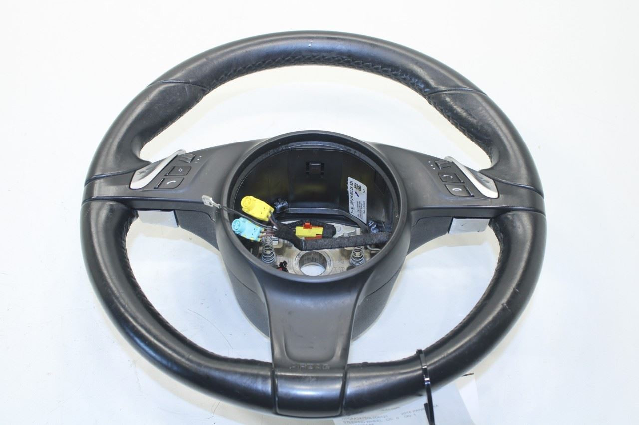 2010-2016 Porsche Panamera 4 3.6L AWD Steering Wheel Leather w/ Control Buttons - Alshned Auto Parts