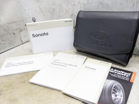 2017 Hyundai Sonata Owners Manual Set with Case HC10-EU74H OEM - Alshned Auto Parts