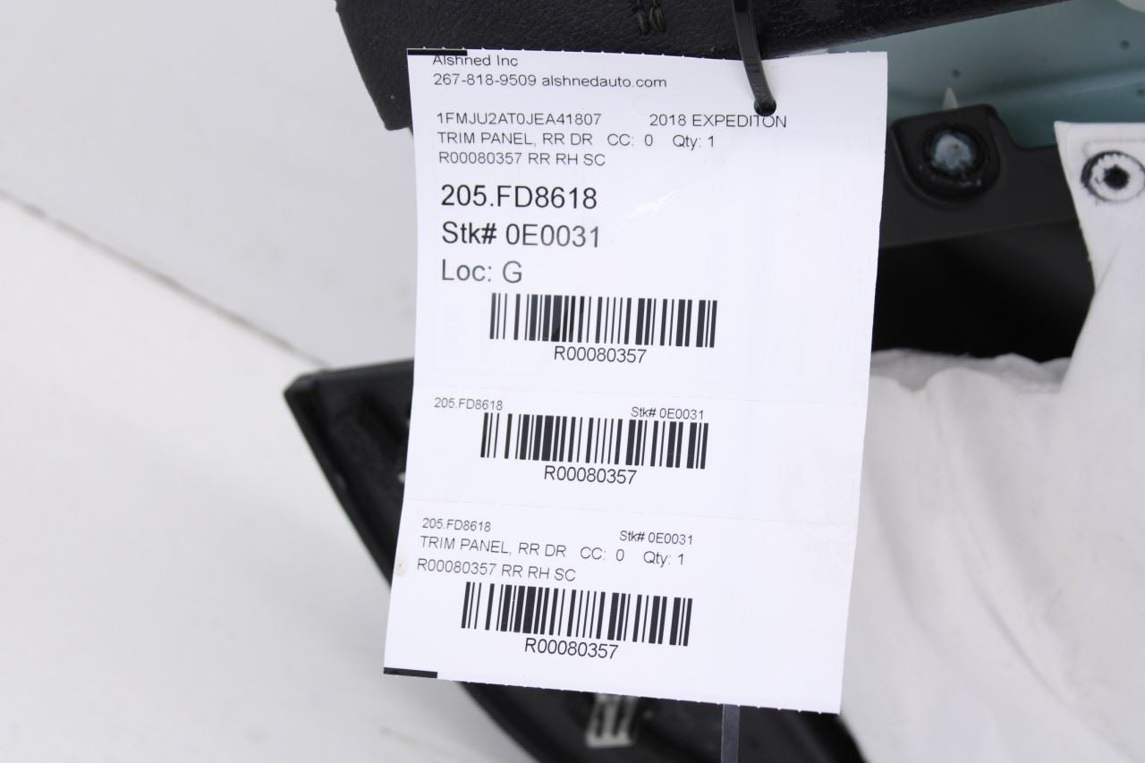2018-21 Ford Expedition Limited Rear Right Side Door Trim Panel JL1B-7827406-DU - Alshned Auto Parts