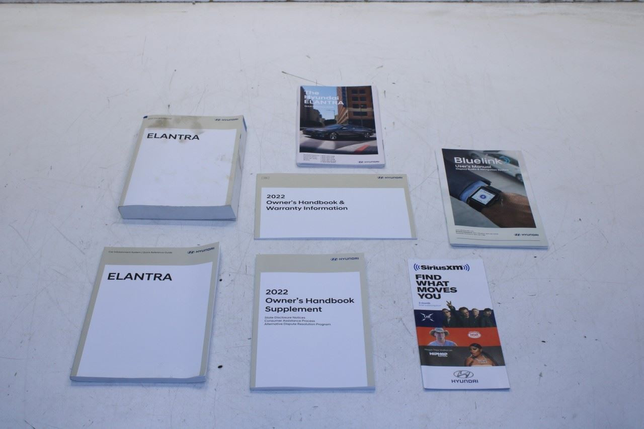 2022 Hyundai Elantra SEL Owners Manual Set NOAO-EU231 OEM - Alshned Auto Parts