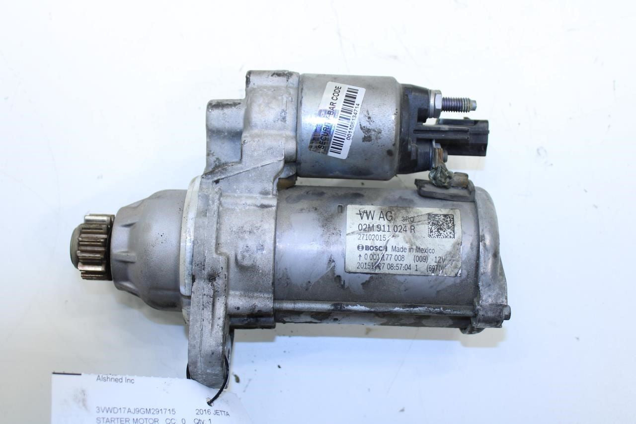 2015-2019 Volkswagen Jetta Sport 1.8L Engine Starter Motor 02M-911-024-R OEM - Alshned Auto Parts