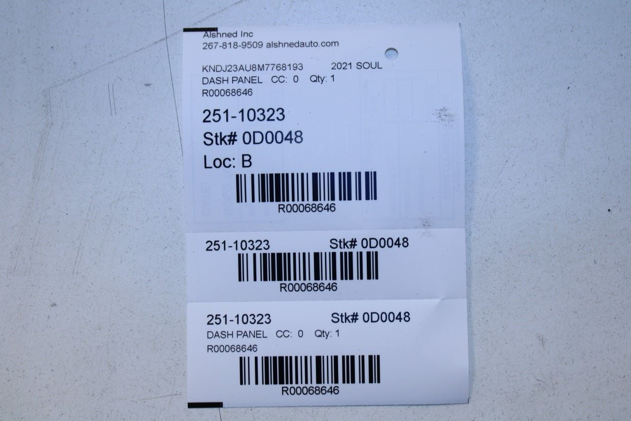 2020-22 KIA Soul LX Dash Speedometer Cluster Bezel Trim w/ Shroud 84830-K0000WK - Alshned Auto Parts