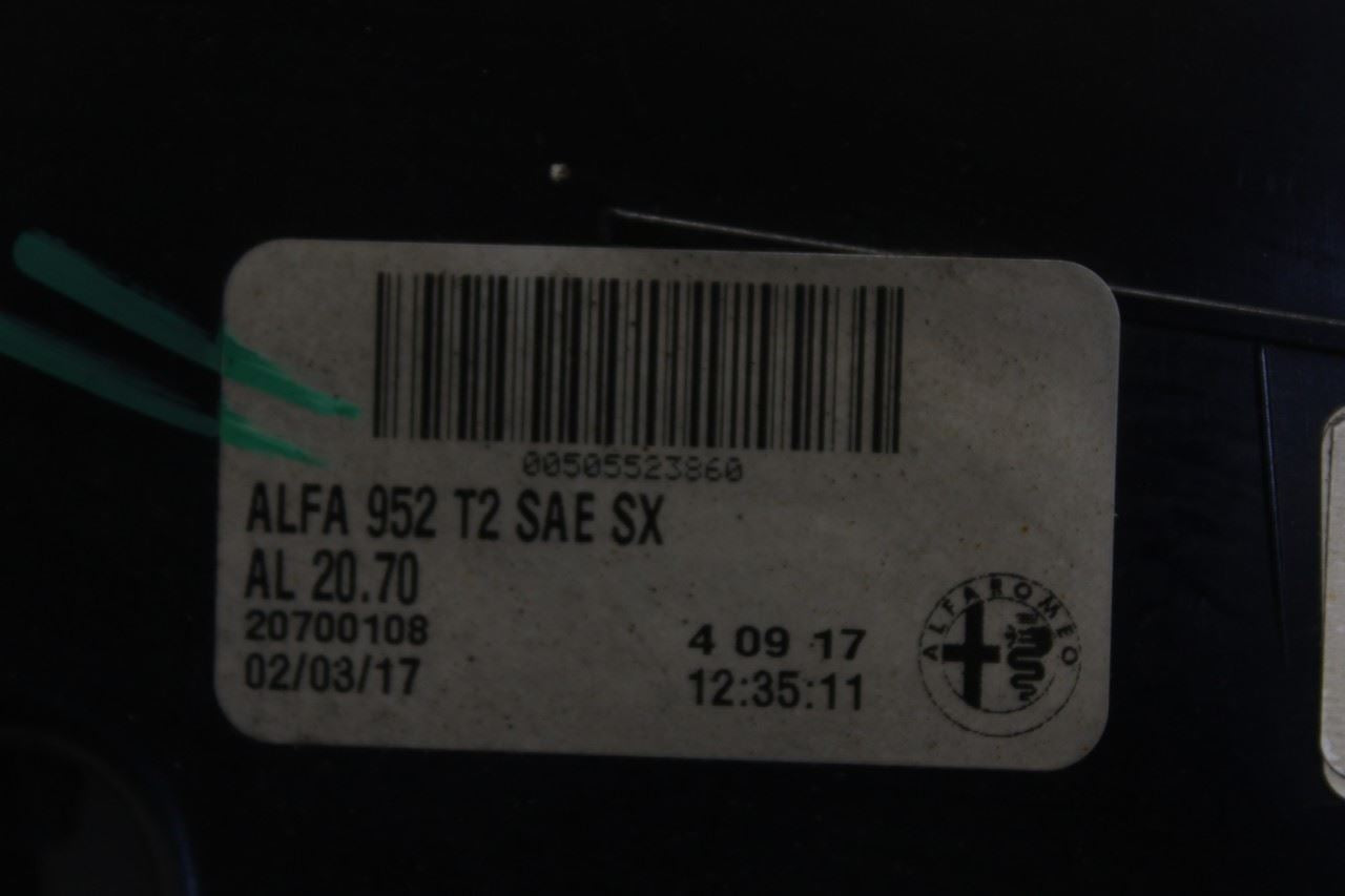 17-19 Alfa Romeo Giulia Ti AWD Rear Left Driver Side Tail Light Lamp 00505523860 - Alshned Auto Parts