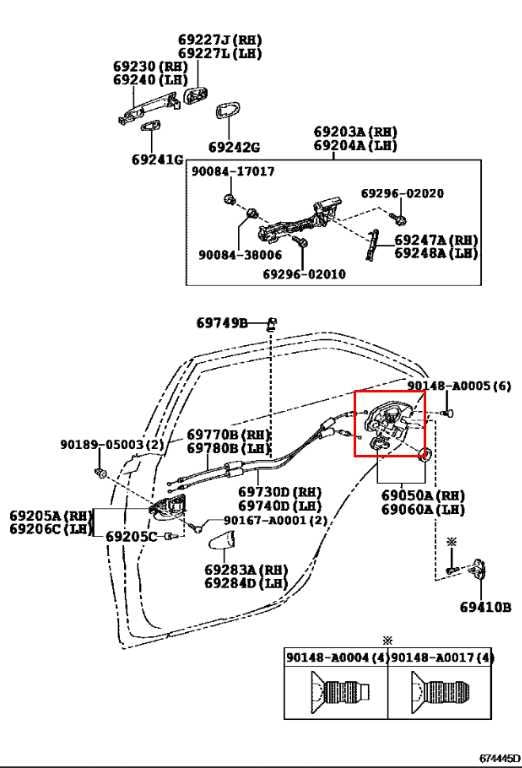 2007-2017 Toyota Camry LE Rear Right Side Door Lock Latch Actuator 69050-06100 - Alshned Auto Parts