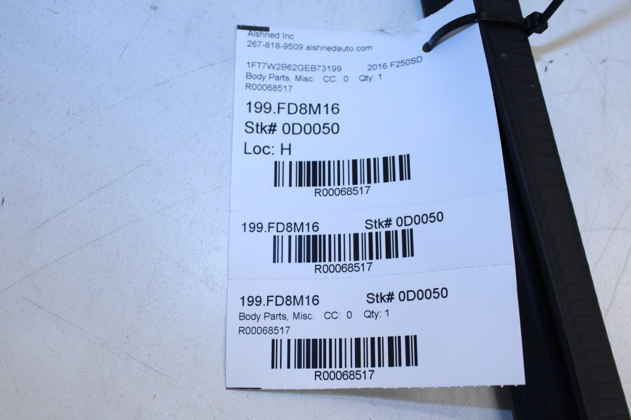 99-16 Ford F250 Lariat Crew Cab Rear Right Door Run Channel w/ Weatherstrip Set - Alshned Auto Parts