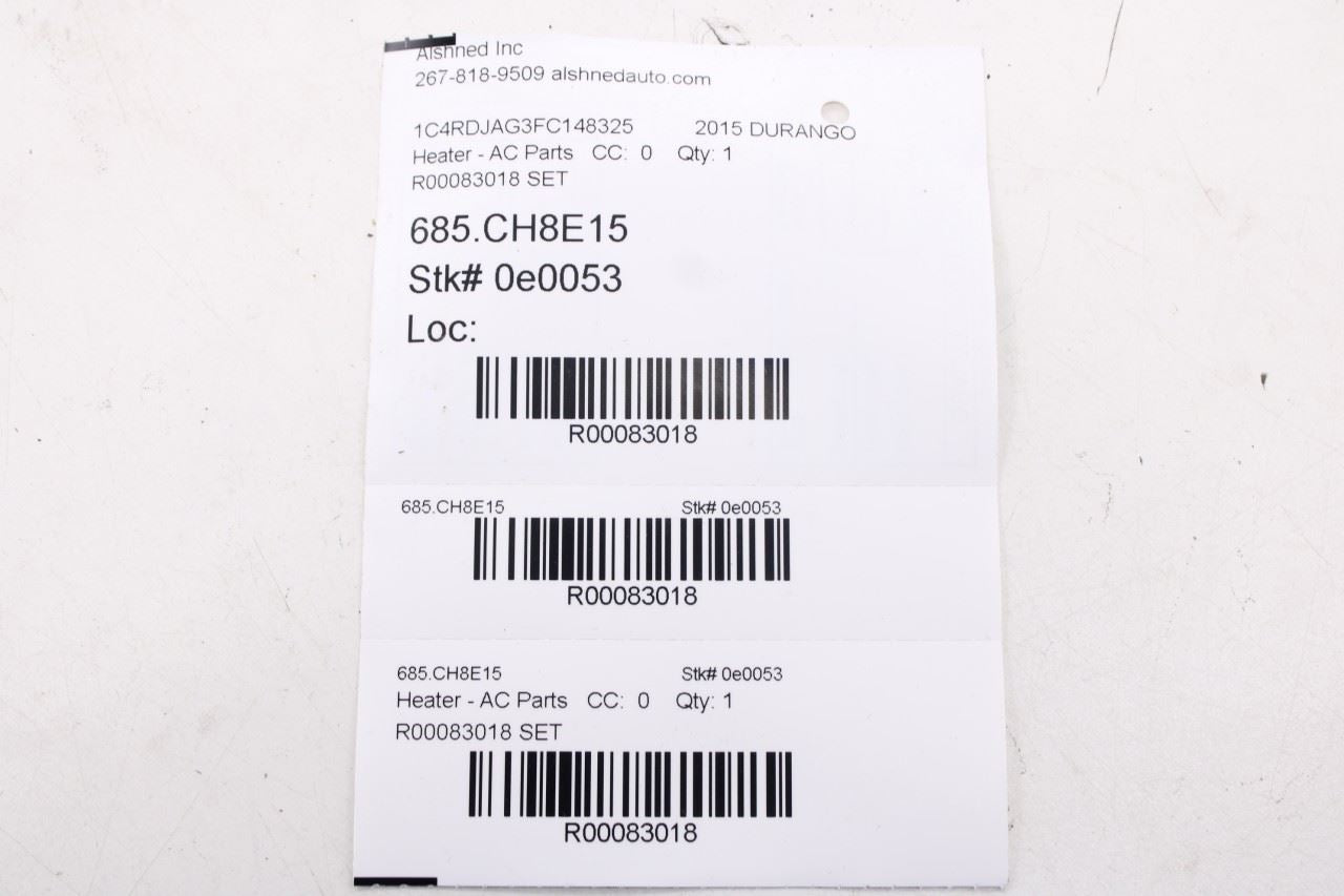 2014-2021 Dodge Durango SXT HVAC Blend Door Actuator Motor Set of 5 68224197AA20