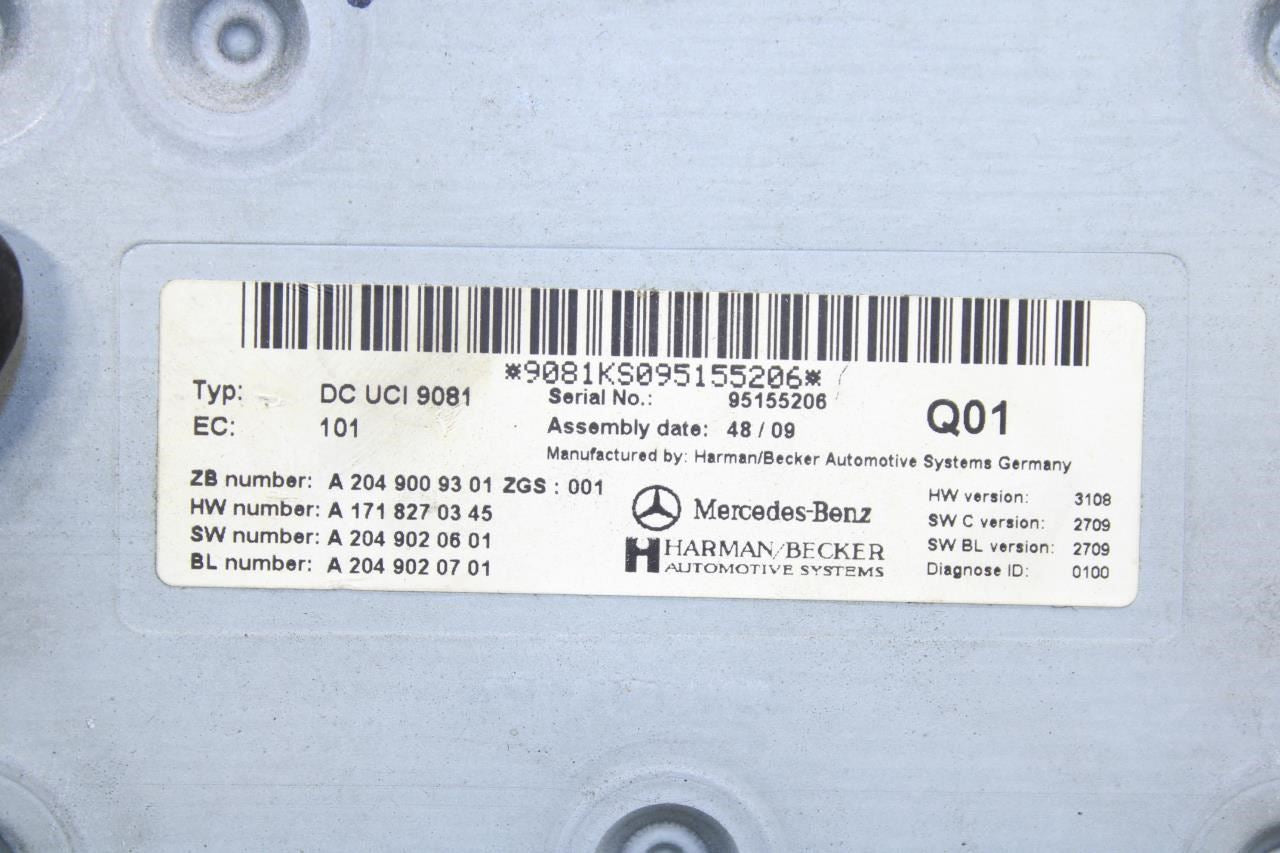 07-13 Mercedes-Benz S550 Universal Communication Media Interface Control Module - Alshned Auto Parts