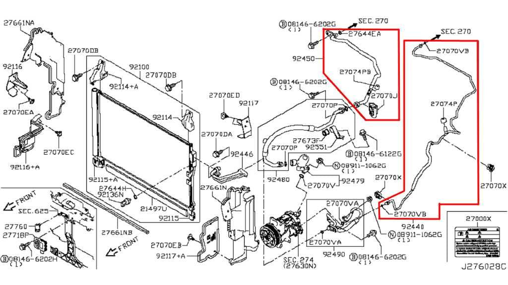 14-20 Infiniti Q50 Premium 3.0L Conditioning Suction Discharge Liquid Line Set - Alshned Auto Parts