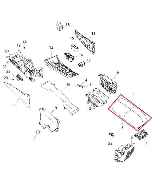 2015-17 Jeep Grand Cherokee Center Console Armrest Storage Lid 5PU02LT5AB *ReaD* - Alshned Auto Parts